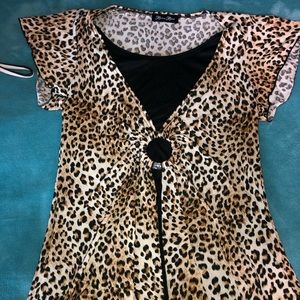 Cheetah blouse